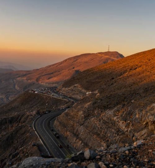 Beautiful mountain view of Jebel Jais Ras Al Khaimah